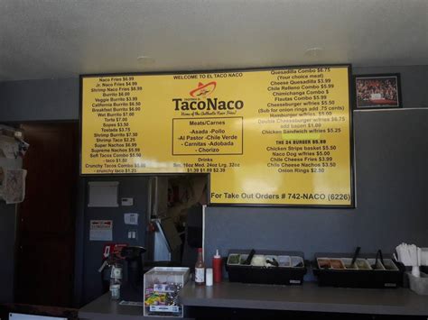 mega burrito menu|Order Taqueria el Taco Naco .